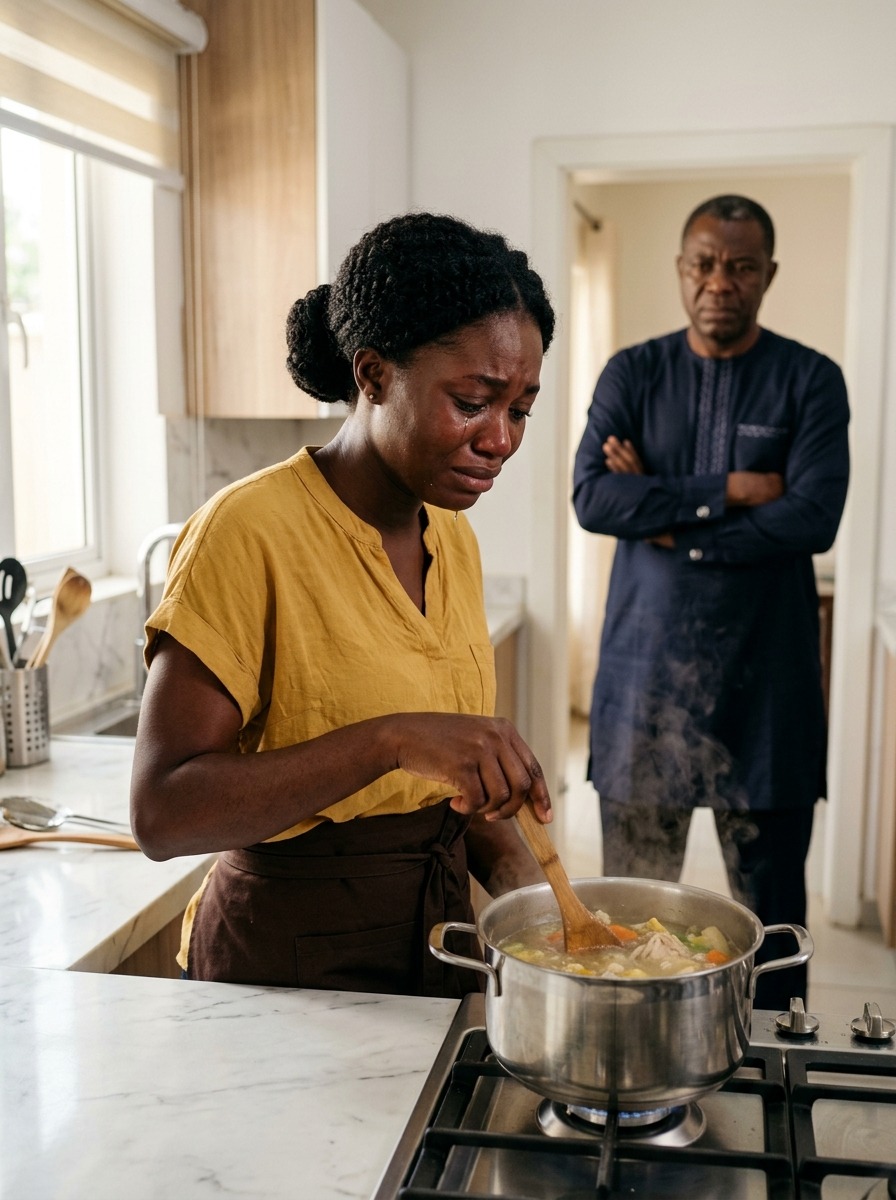 Billionaire Walked into the Kitchen and Saw the Maid Crying into the Food, He Was Speechless…