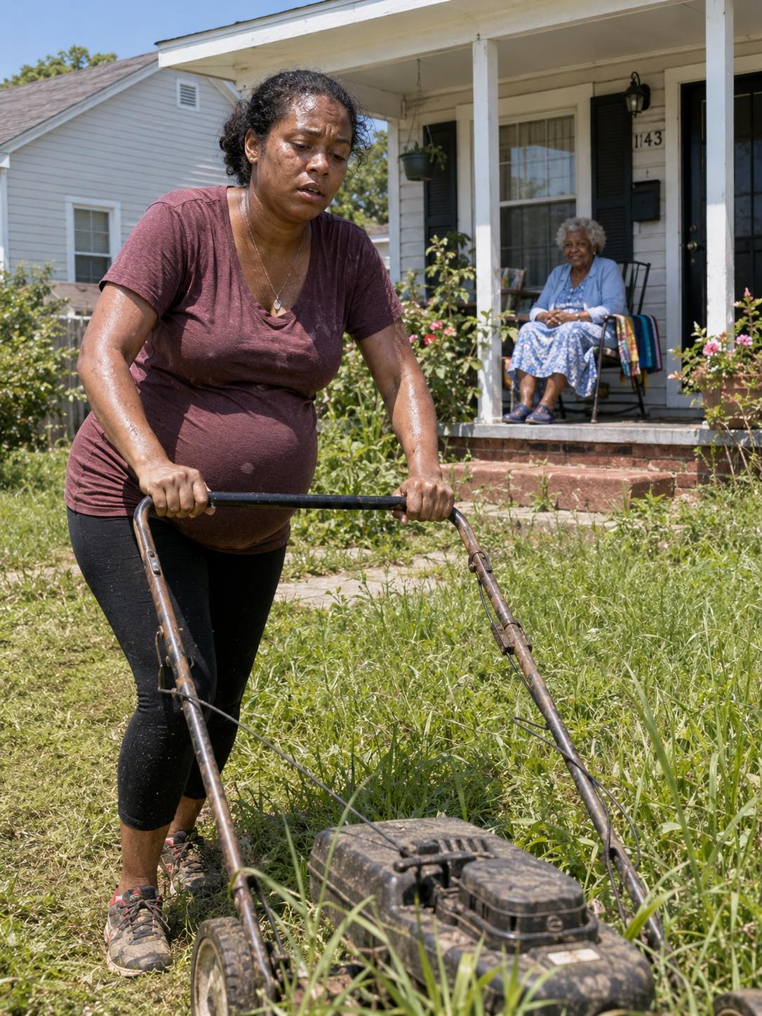 I Mowed the Lawn for the 82-Year-Old Widow Next Door – The Next Morning, a Sheriff Woke Me up with a Request That Made My Blood Run Cold