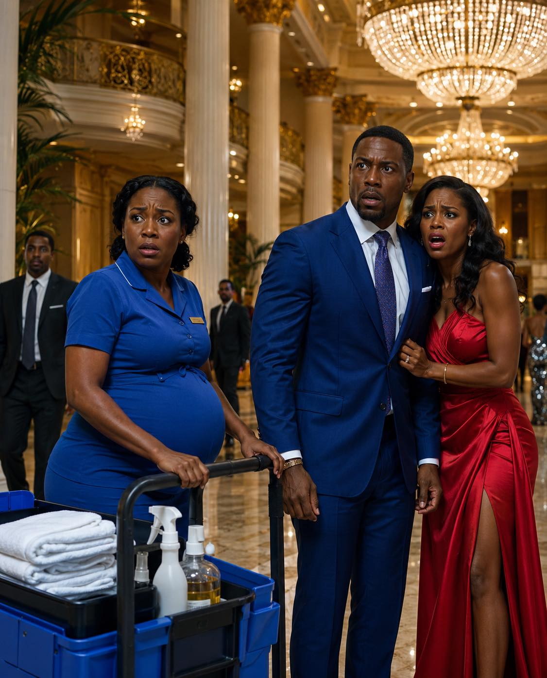 He Found His Pregnant Wife Scrubbing Floors at a Luxury Hotel… Then Discovered the Betrayal That Destroyed Everything