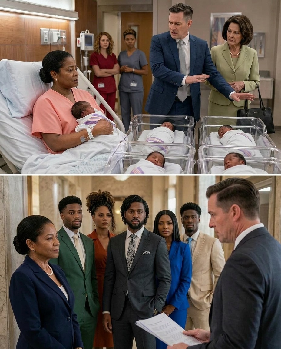 My husband saw our five Black newborns and denied them instantly. He abandoned us at the hospital. Thirty years later, the truth forced him to face everything he had destr0yed. part2