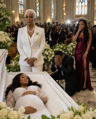 My pregnant daughter was in a coffin—and her husband showed up like it was a celebration. He walked in laughing with his mistress on his arm…