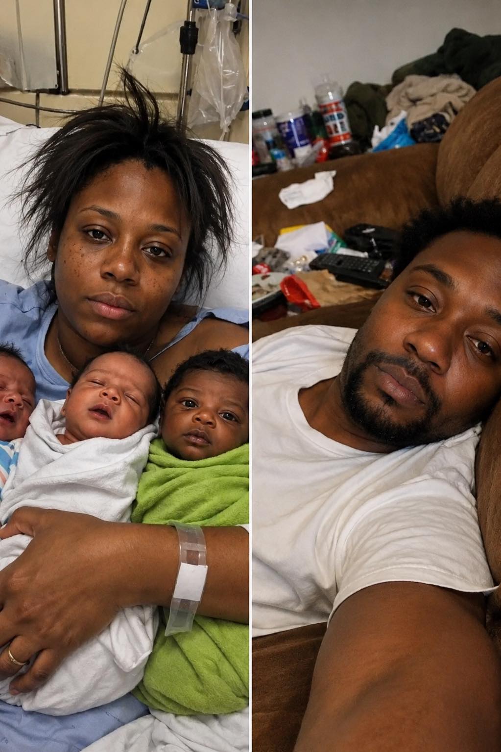 I Came Home With Newborn Triplets… and My Husband Was Angry About the Mess
