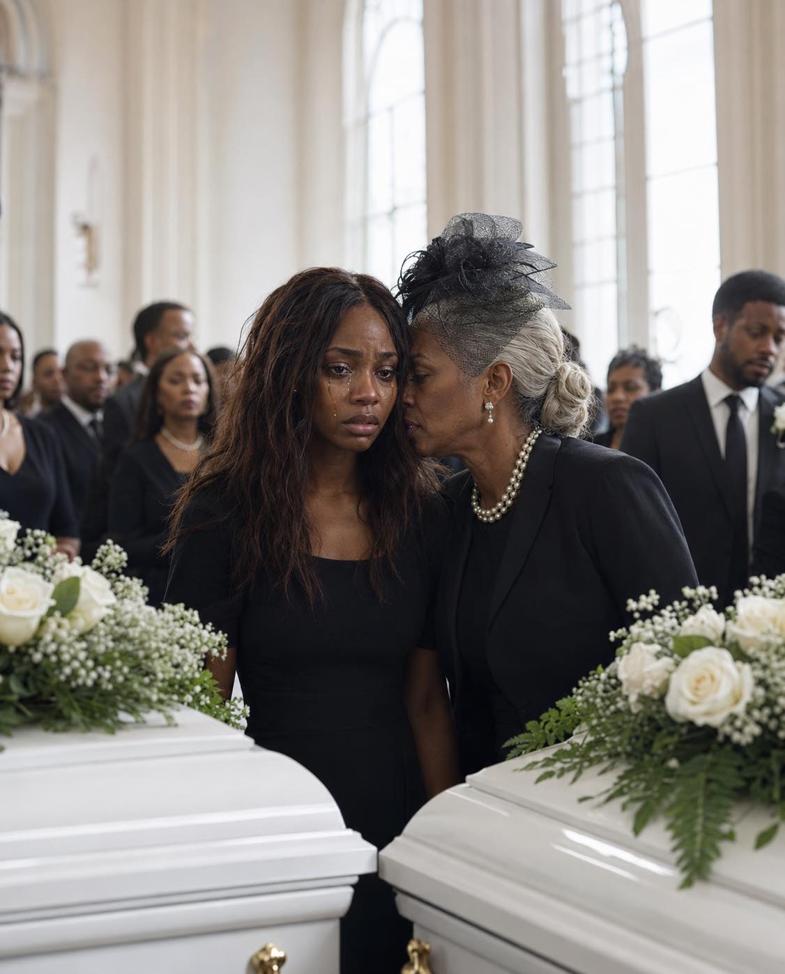 At my twin babies’ funeral, as their tiny coffins lay before me, my mother-in-law leaned close and hissed, “God took them because – News part2