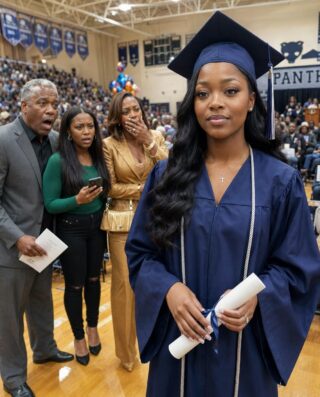 My parents told me to take the bus to my Harvard graduation because they were too busy buying my sister a brand-new Tesla, but when they finally showed up expecting to watch me quietly walk across the stage and go back to celebrating her, the dean took the mic, said my name, and my father dropped his program as the whole crowd learned what I had built while they were busy acting like I was never the child worth showing up for.  part1