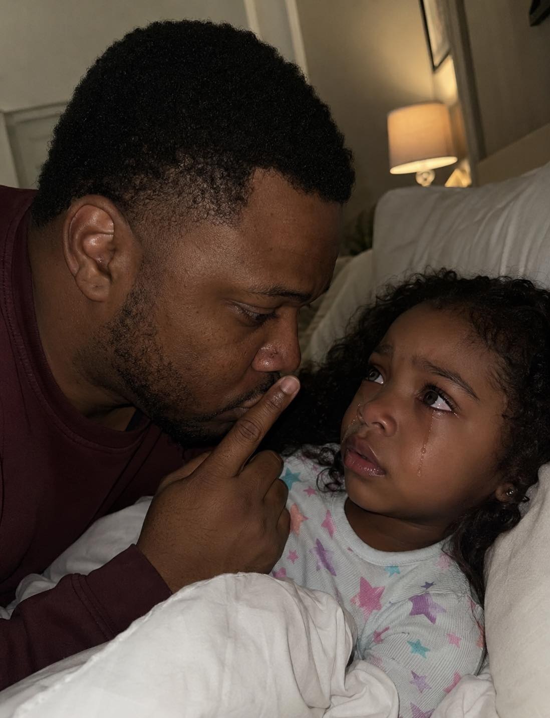 “Dad… my back hurts so much I can’t sleep. Mom said I shouldn’t tell you.”