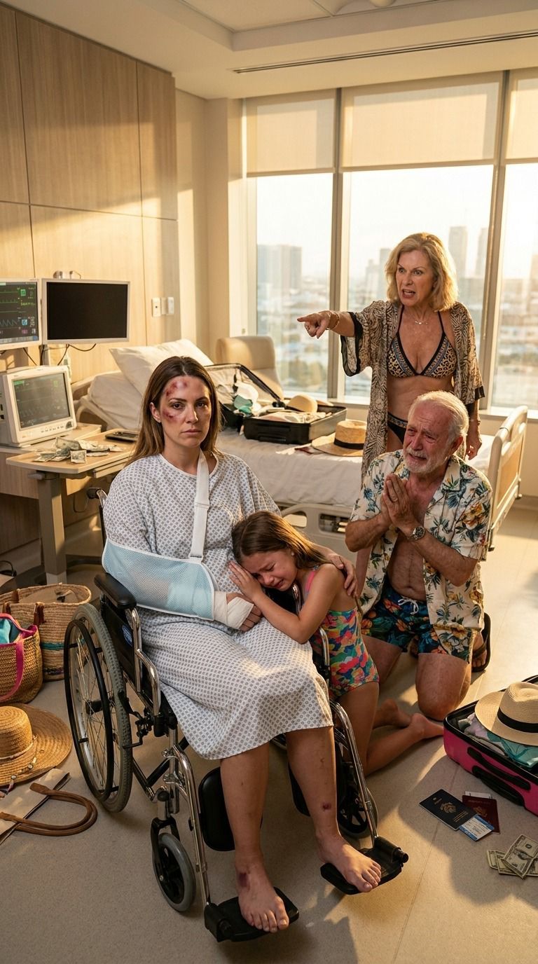 When I ended up in the hospital after the crash, I told my family. Nobody visited. Instead my sister posted beach photos that same day. A few days