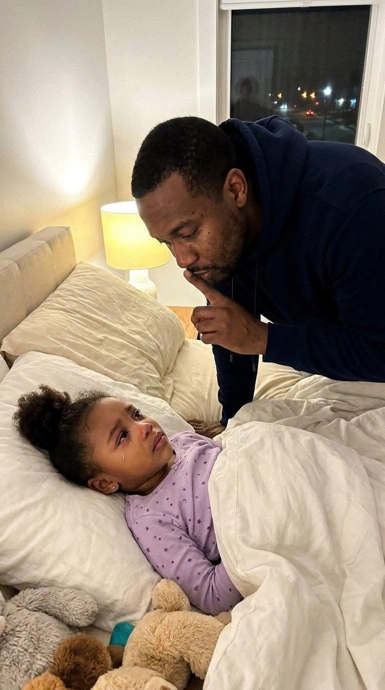 “Dad… my back hurts so much I can’t sleep. Mom told me not to tell you.”