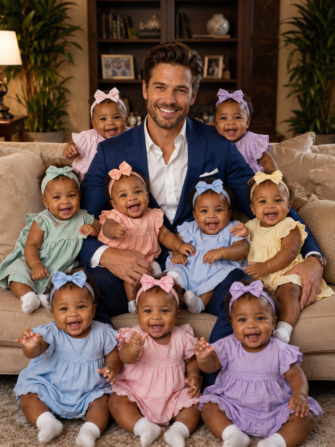 In 1979, he welcomed nine baby girls that everyone else ignored into his home — 46 years later, their lives became a story no one could have imagined.