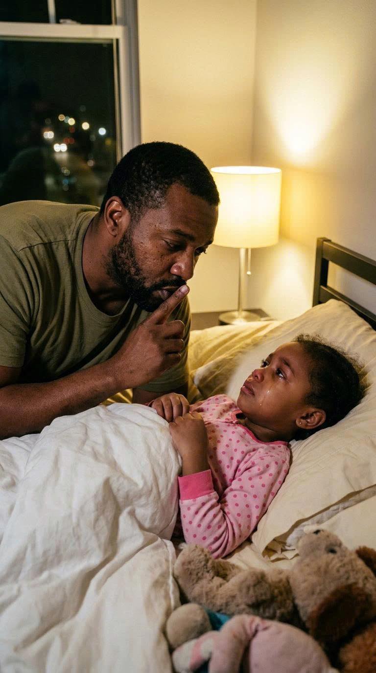 “DAD… MY BACK HU.RTS SO BAD I CAN’T SLEEP. MOM TOLD ME NOT TO TELL YOU.”