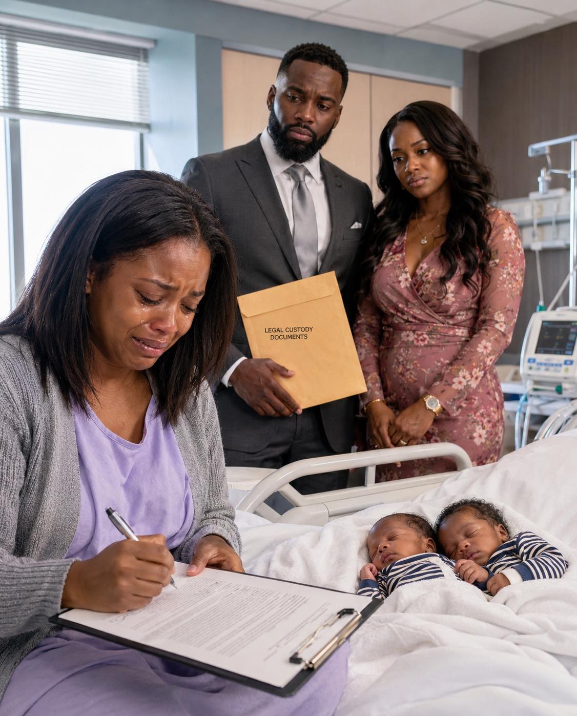 Mar 30, 2026 Three days after an emergency C-section, my husband arrived with his assistant to force me to sign the divorce papers so he could keep our twin daughters.