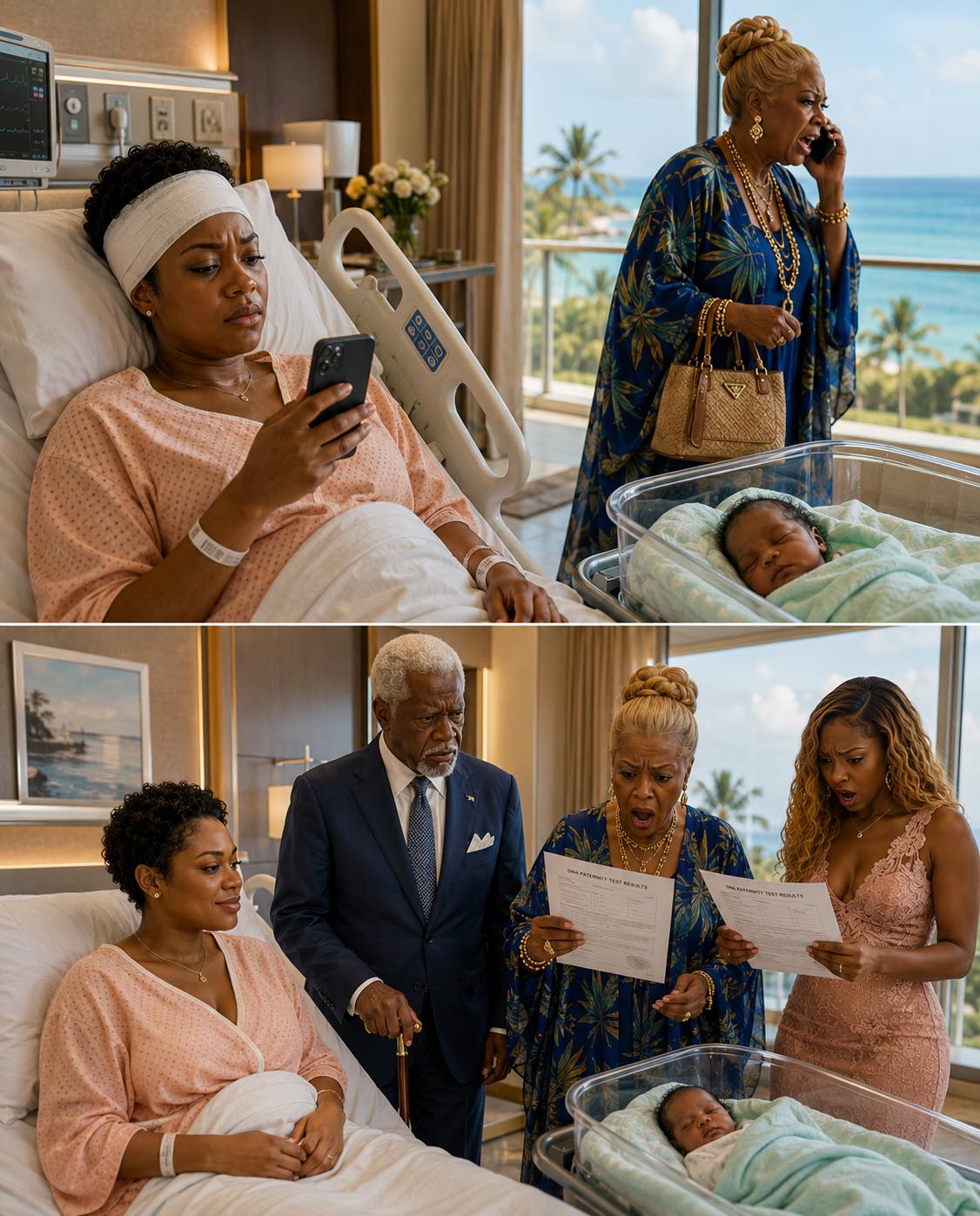 After my car acci:dent, Mom refused to take my six-week-old baby, saying, “Your sister never has these emergencies.” She went on a Caribbean cruise. From my hospital bed, I hired care and stopped the $4,500-a-month support I had paid for nine years—$486,000. Hours later, Grandpa walked in and said…