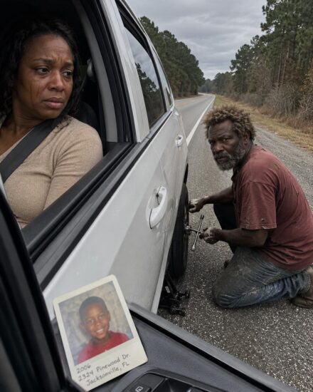 A Homeless Man Helped Me Change a Flat Tire on Route 9 Where My Son Disappeared 20 Years Ago – What He Left on My Passenger Seat Brought Me to My Knees