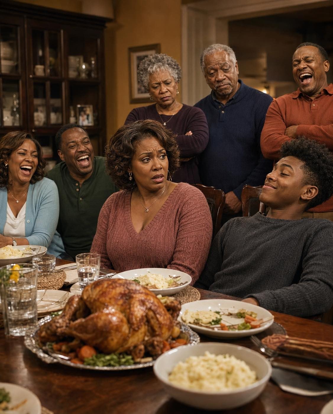 My sister’s son spit into my plate at dinner and said, “Dad says you deserve it.” Everyone laughed. I quietly got up and left. That night,  part1