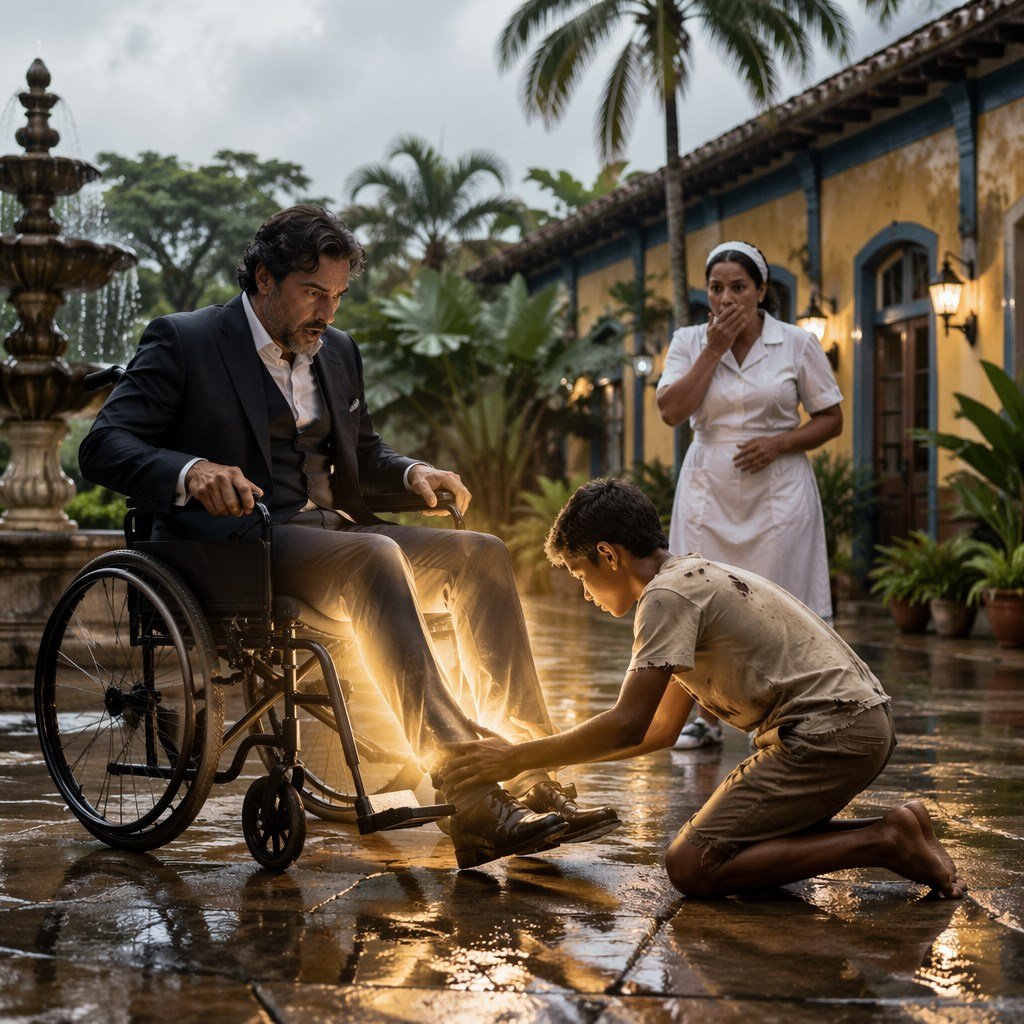 After 2 years trapped in a wheelchair, a millionaire heard his own sister say, “Let him fall.” But when a poor boy said a prayer in the garden, the truth
