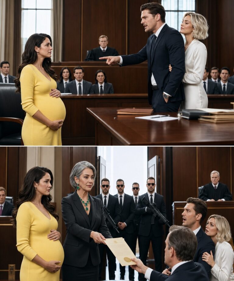 My husband pointed at my eight-month pregnant belly and told the judge, “She has no income and no family support. I demand full custody.” His