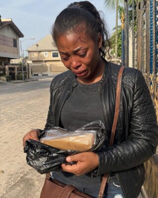As I walked out of my in-laws’ house with nothing, my father-in-law handed me a trash bag and said, “Take this out on your way.” but when I opened it at