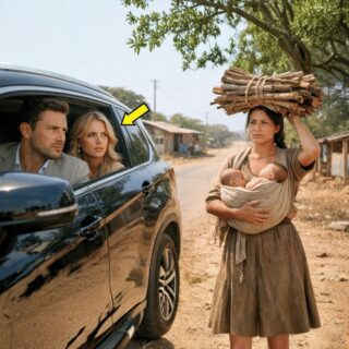 A millionaire was driving his fiancée home when he saw his pregnant ex-wife carrying firewood.