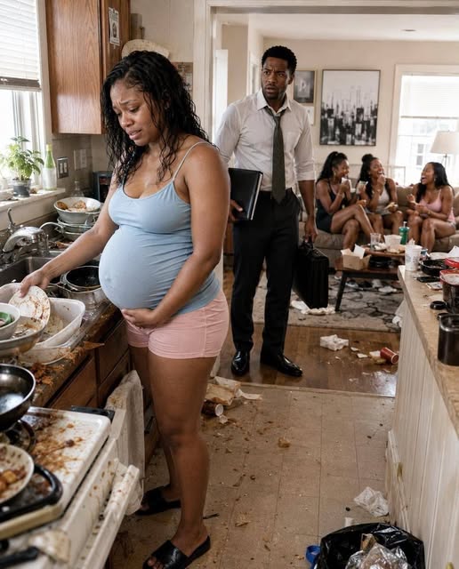 He came home at 10 P.M. and found his 8-MONTH PREGNANT WIFE WASHING DISHES ALONE while his family laughed in the living room … but after discovering they had THROWN AWAY HER MEDICATION, he looked at them and said, “Your comfortable life ends tonight” … part2