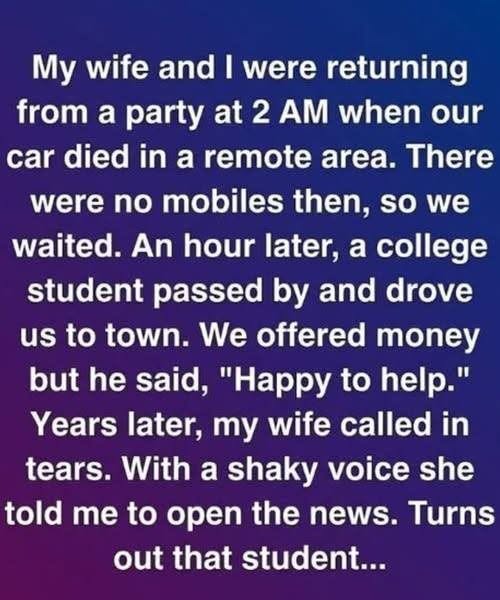 How One Selfless…