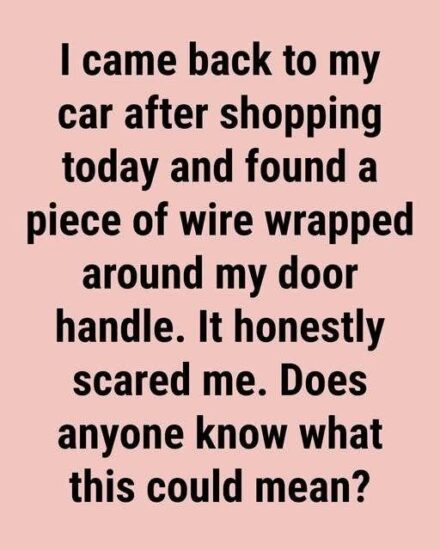 Seeing a Wire…