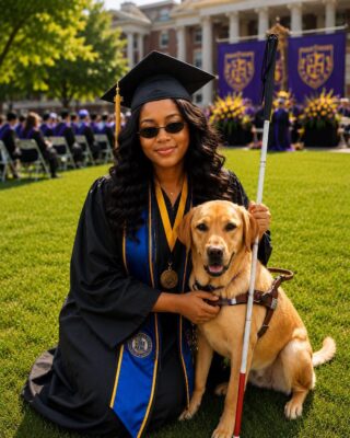 At Graduation, My Blind Daughter’s Guide Dog Started Barking at a Man – Then I Looked Up, and When I Saw Who Was Standing in Front of Me, My Knees Went Weak