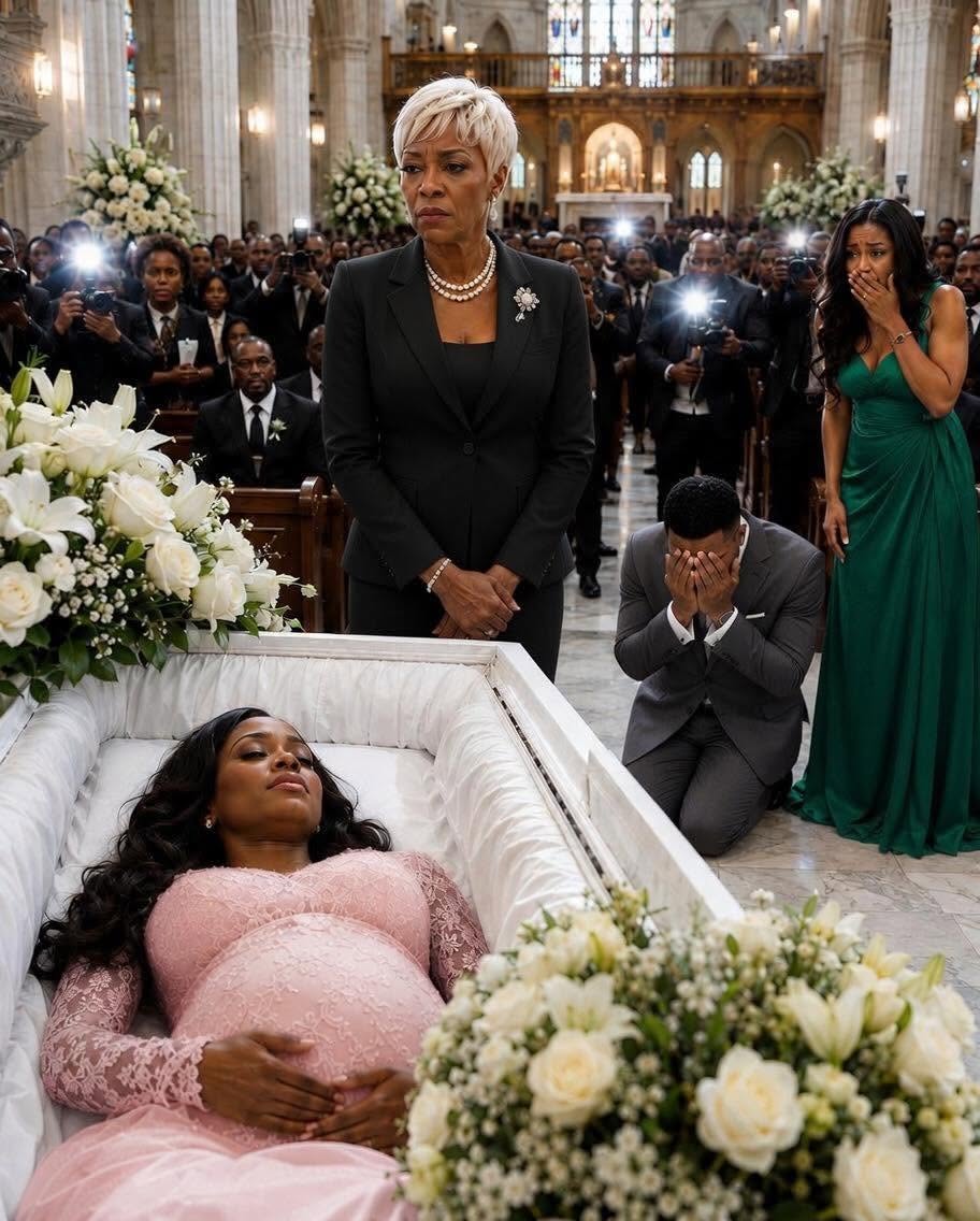 My pregnant daughter was in a coffin—and her husband showed up like it was a celebration. He walked in laughing with his mistress on his arm