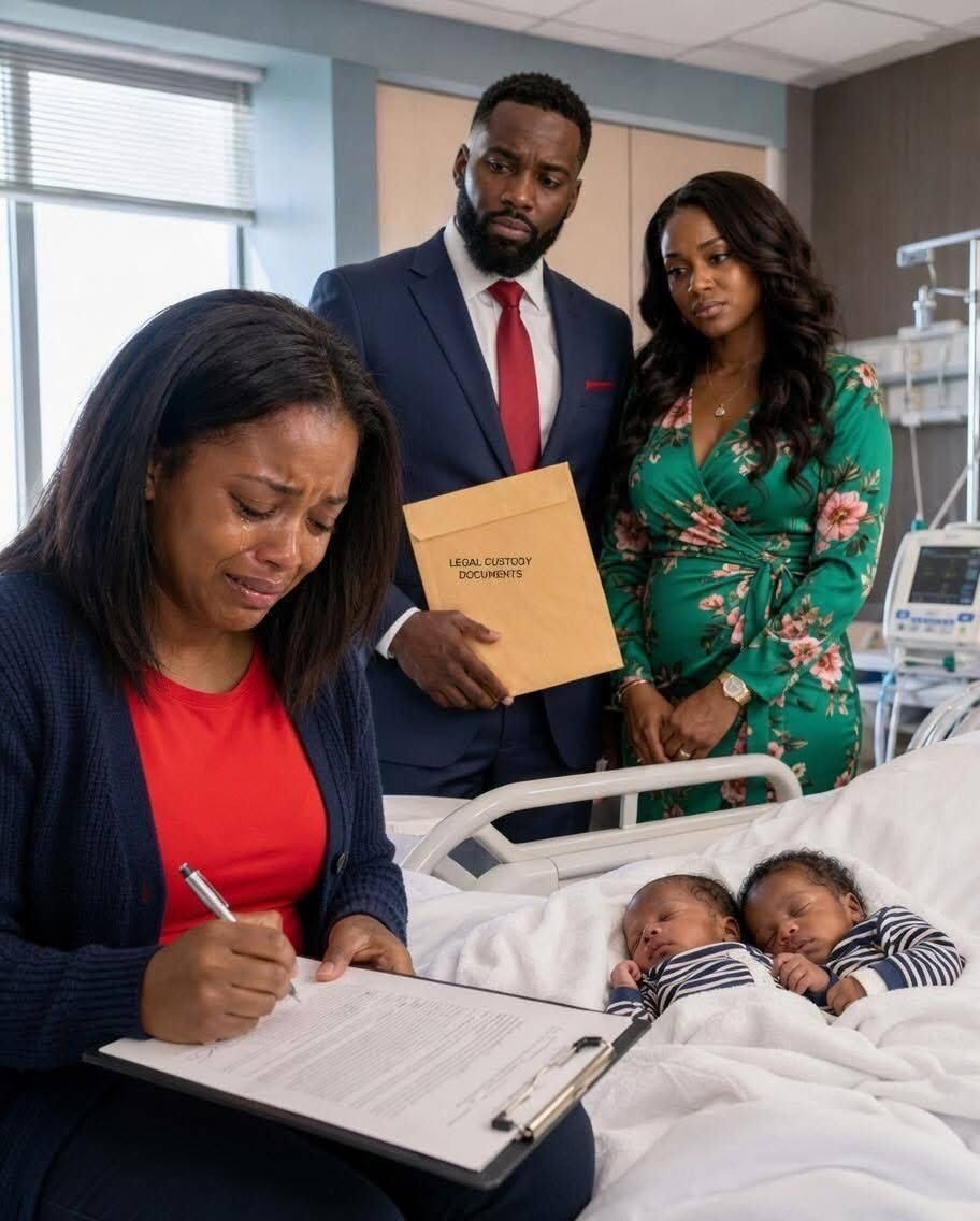 Three days after an emergency C-section, my husband arrived with his assistant to force me to sign the divorce papers so he could keep our twin