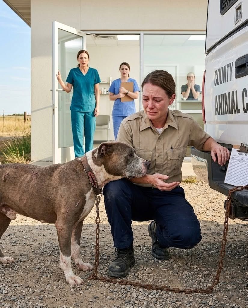Chained for Eight Years, One Pit Bull’s First Act Broke an Officer-ginny