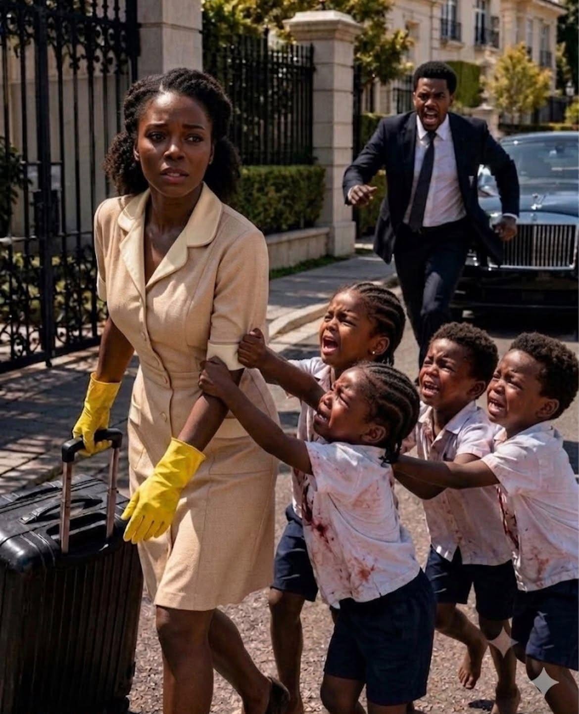 Full story The Billionaire Threw His Housekeeper Out as a Thief—Then His Bleeding Triplets Ran After Her Screaming the Truth About His Fiancée 005