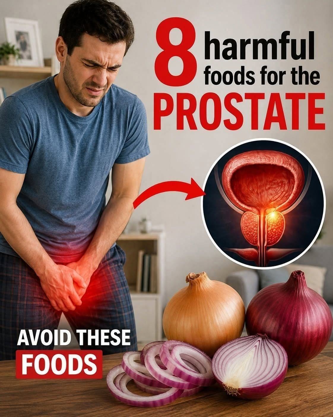 8 of the most harmful foods for the prostate that men over 50 should limit! (Don’t ignore them if you want to urinate better!)