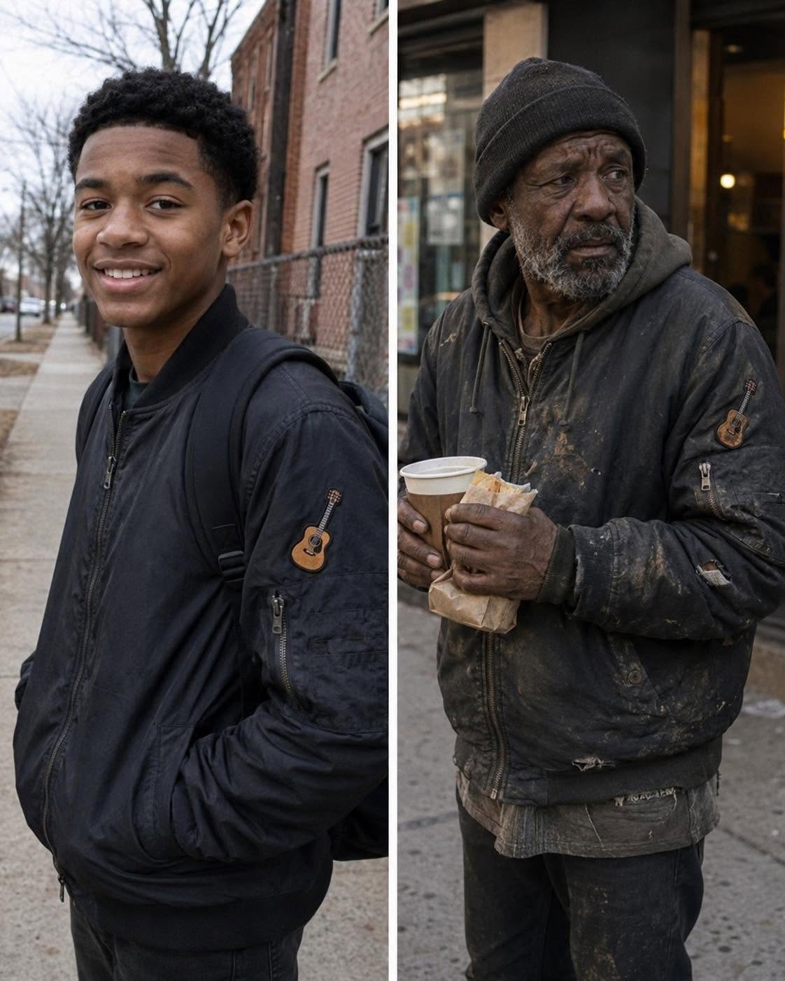 I Saw a Homeless Man Wearing My Missing Son’s Jacket – I Followed Him to an Abandoned House, and What I Found Inside Made Me Nearly Collapse