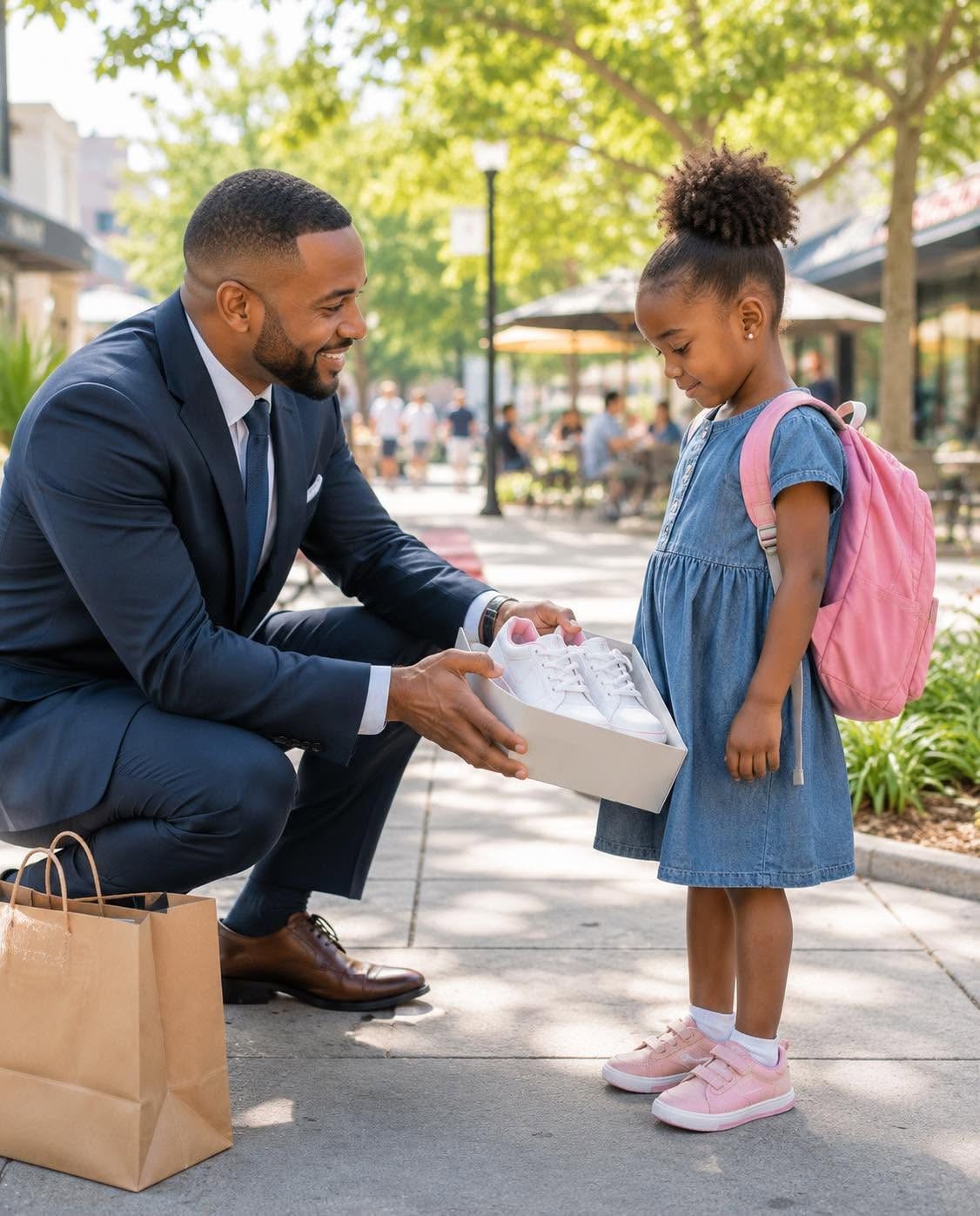 A little girl stopped me on a busy city sidewalk and asked for a pair of school shoes. The shoes cost me just $45. What I didn’t know was that her desperate promise to repay me one day would lead me to a dying secret, a struggling mother, and a truth powerful enough to change my life forever.