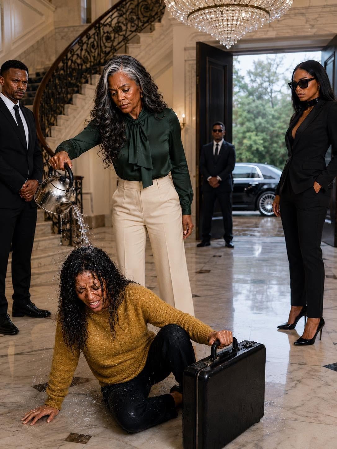 My mother-in-law thought I was a poor, useless housewife… Then she threw boiling water at me, kicked me out of my own home, and the next morning, she opened the door to the police, a locksmith, and my lawyer.