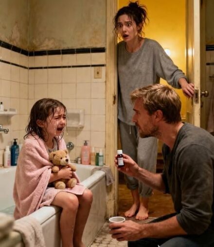 My five-year-old daughter always bathed with my husband. They stayed there for more than an hour each night. When I finally asked him what they were doing, he burst into tears and said, “Dad says I can’t talk about bathroom games.” The next night, I looked out the door ajar from the bathroom… and ran to get my phone. At first, I told myself that I was exaggerating. Sophie had always been small for her age, with soft curls and shy smiles. My husband, Mark, loved to say that bath time was “his special routine.” I said I calmed her down before I slept and took a worry off of me. “You should be grateful that I help you so much,” she said with that affable smile that everyone trusted. For a while, I was. Then I started to look at the clock. Not ten minutes. Not fifteen. One hour. Sometimes more. Every time he knocked on the door, Mark answered with the same calm voice. “We’re almost done.” But when they came out, Sophie never seemed relaxed. She looked exhausted. He wrapped in the towel tightly and kept his gaze fixed on the ground. Once, when I tried to dry his hair, he pulled away so quickly that my stomach shrugged. That was the first time I felt fear. The second was when I found a damp towel hidden behind the basket of dirty clothes, with a white, calcareous stain that smelled slightly sweet, almost to medicine. That night, after another long bath, I sat next to Sophie as she hugged her stuffed bunny against her chest. “What are you doing in there with Dad for so long?” I asked him as gently as possible. His face changed completely. She looked down. His eyes filled with tears. His mouth was shaking, but he did not speak a word. I took his hand. “You can tell me whatever. I promise. He whispered so low that I barely heard her.” Dad says bathroom games are secret. My body was numb. “What kind of games?” I asked. He started crying even harder and he shook his head. “He said you’d be angry with me if I told you. I hugged her and told her I would never be angry with her. Never. But he said nothing more. That night, I stood up next to Mark, staring into the darkness, listening to him breathe as if nothing in the world was wrong. My whole being wanted to believe that there was an innocent explanation I hadn’t seen yet. In the morning, I knew I could no longer live off hope. I needed the truth. The next night, when Mark took Sophie upstairs for her usual bath, I waited until I heard the water running. Then I walked barefoot down the hallway, with my heart beating so hard that my chest hurt. The bathroom door was open, just right. I looked inside. And in a second, the man I was married to had disappeared. Mark was crouching next to the bathtub with a kitchen timer in one hand and a glass of paper in the other, talking to Sophie in such a calm voice that he froze my blood. At that moment I grabbed my phone and called the police. Write YES in the comments if you want to read the full story. See less