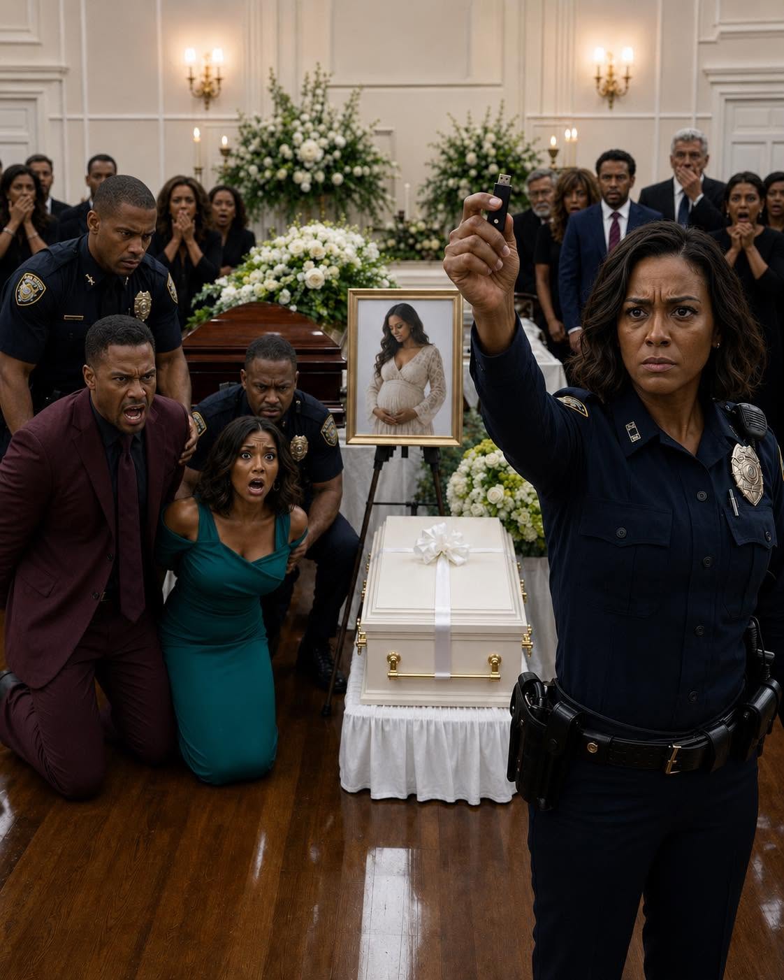 I stood beside my sister’s coffin, one hand on the tiny casket ribbon meant for the baby she never got to hold, when her husband walked in with his mistress on his arm. 3
