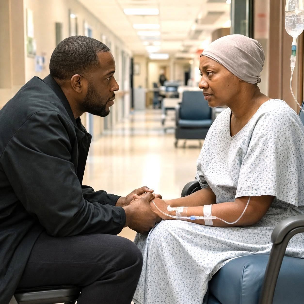 I discovered my ex-wife sitting alone in a hospital hallway… and the second I recognized her, something inside me broke.