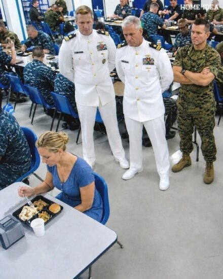 She calmly ate her lunch while a loudmouth Captain threatened to kick her off the military base. He thought her silence meant she was intimidated by his rank, but he didn’t know that she was a