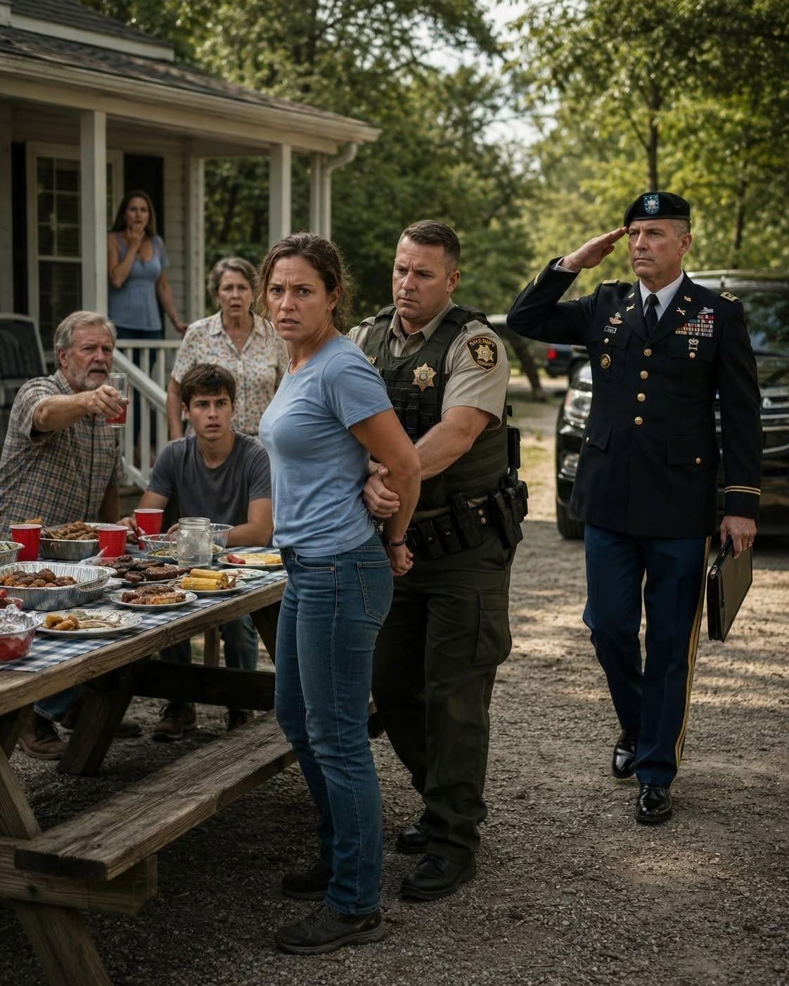 A Deputy Humiliated His Cousin at a BBQ. Then Her Rank Came Out-iwachan
