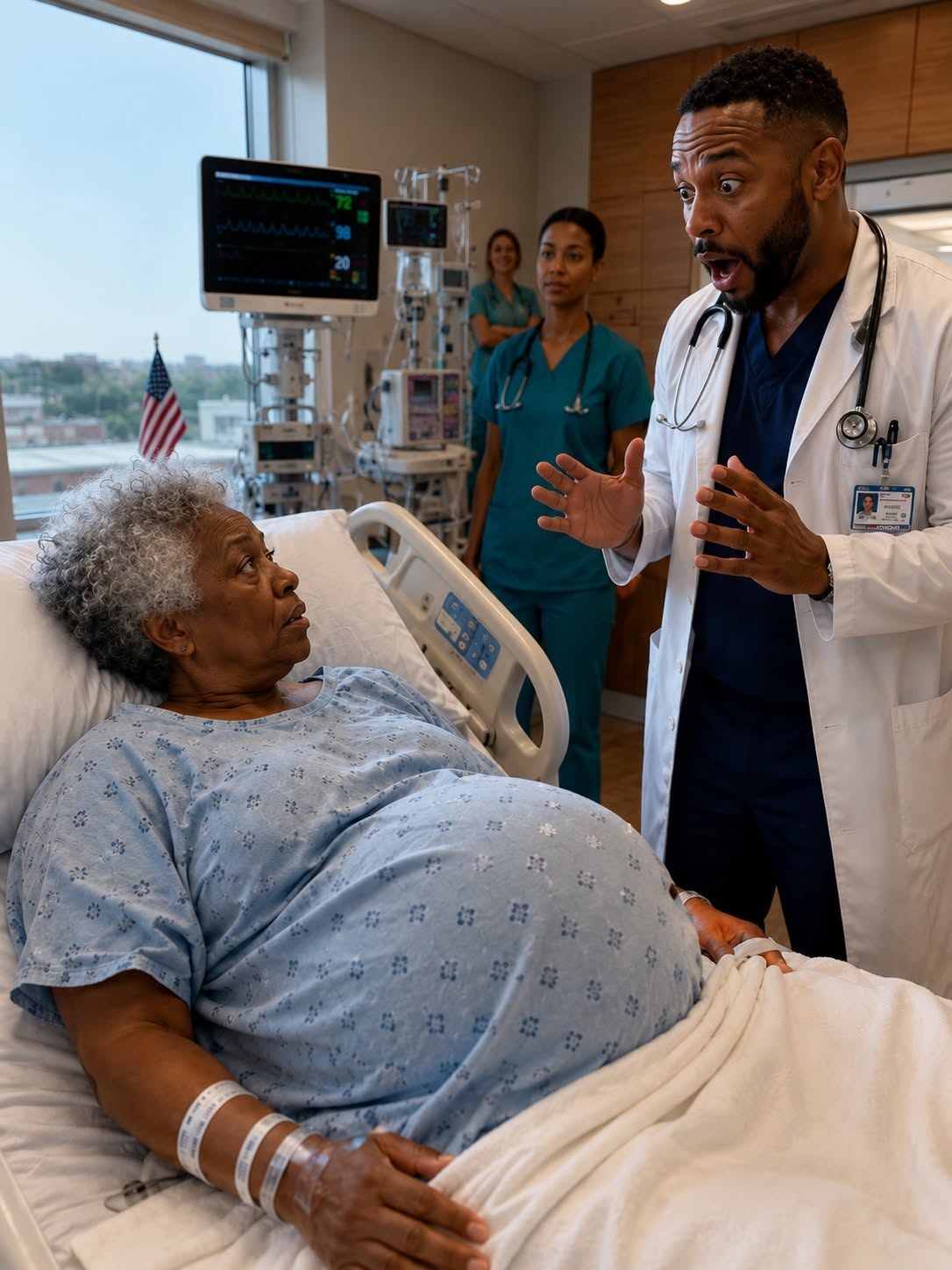 A 65-YEAR-OLD WOMAN DISCOVERED SHE WAS PREGNANT. BUT WHEN THE TIME CAME TO GIVE BIRTH, THE DOCTOR EXAMINED HER AND WAS S:HOCKED BY WHAT HE SAW.