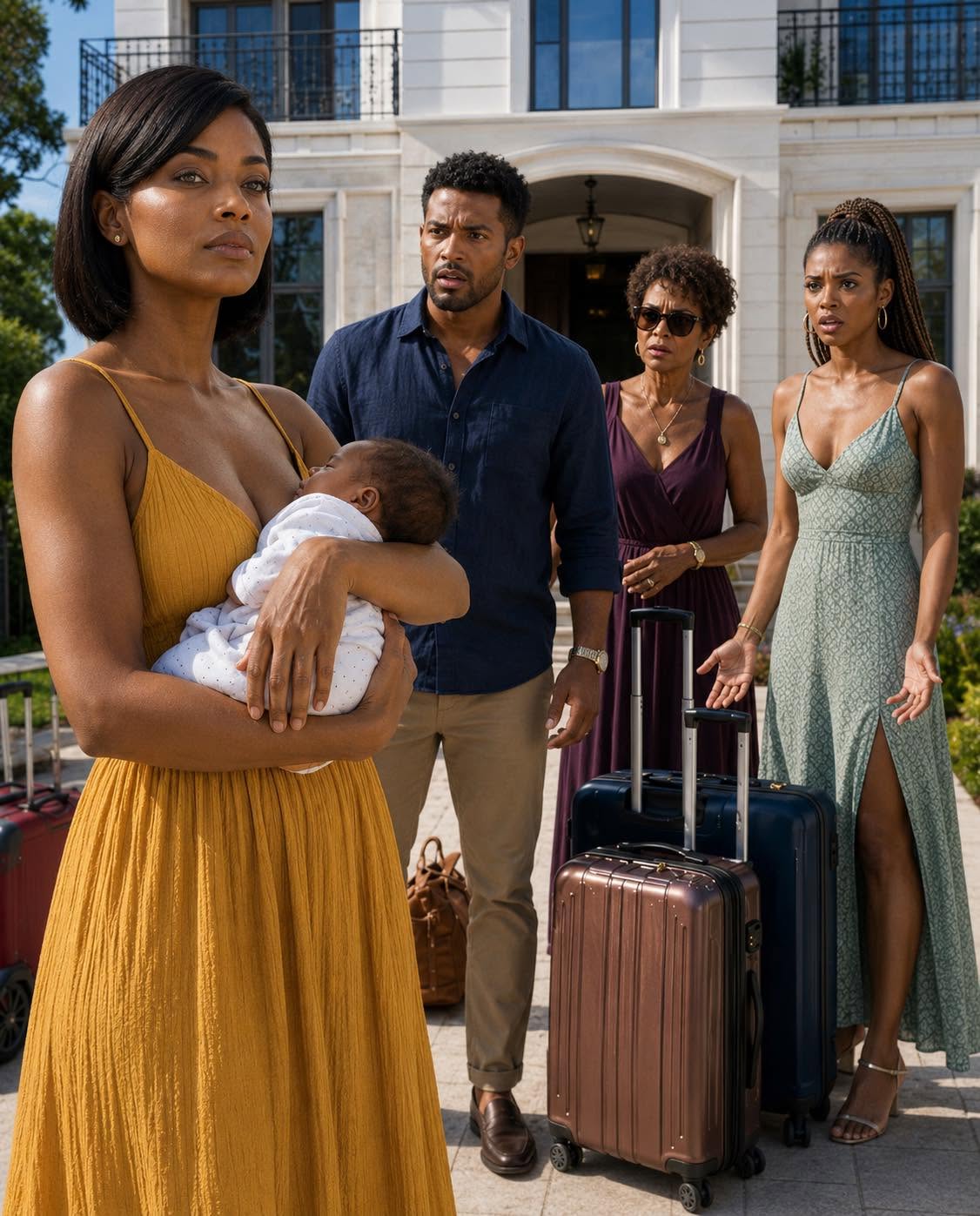 After I gave birth and came home, my husband changed the house’s passcode and went on vacation with his family. So, I quietly sold the house and left. They came back to no home, ending up on the streets! 1
