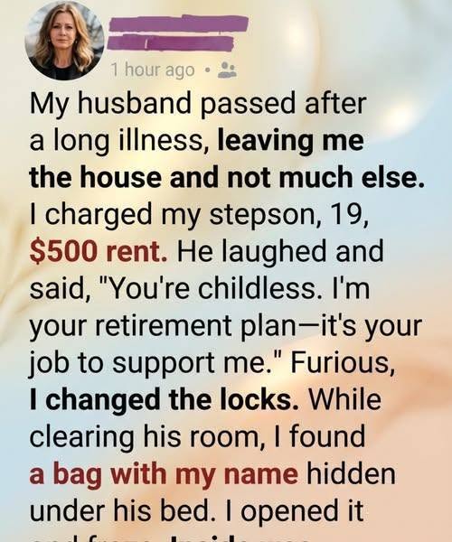 After My Husband Passed, I Charged My Stepson Rent, What He Had Been Doing in Silence Broke Me!