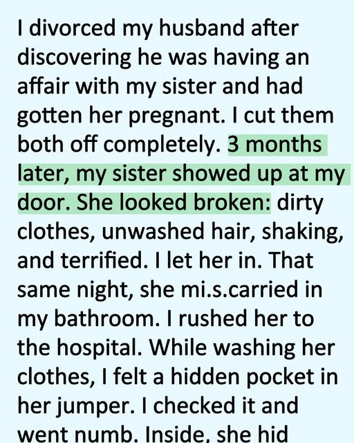 I Hated My Sister for Destroying My Marriage… Until the Night She Lost the Baby
