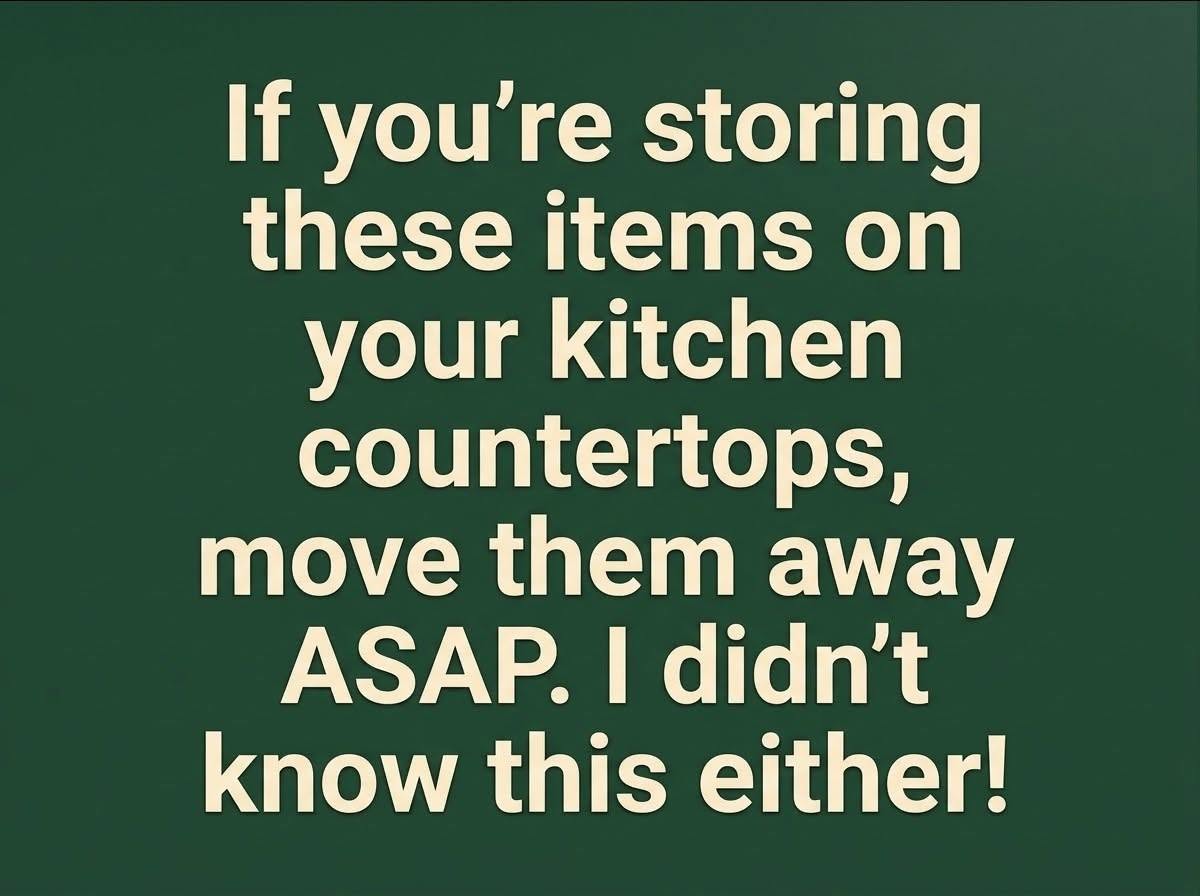 Get These 10 Things Off Your Kitchen Counter Immediately (Number 4 Will Shock You)