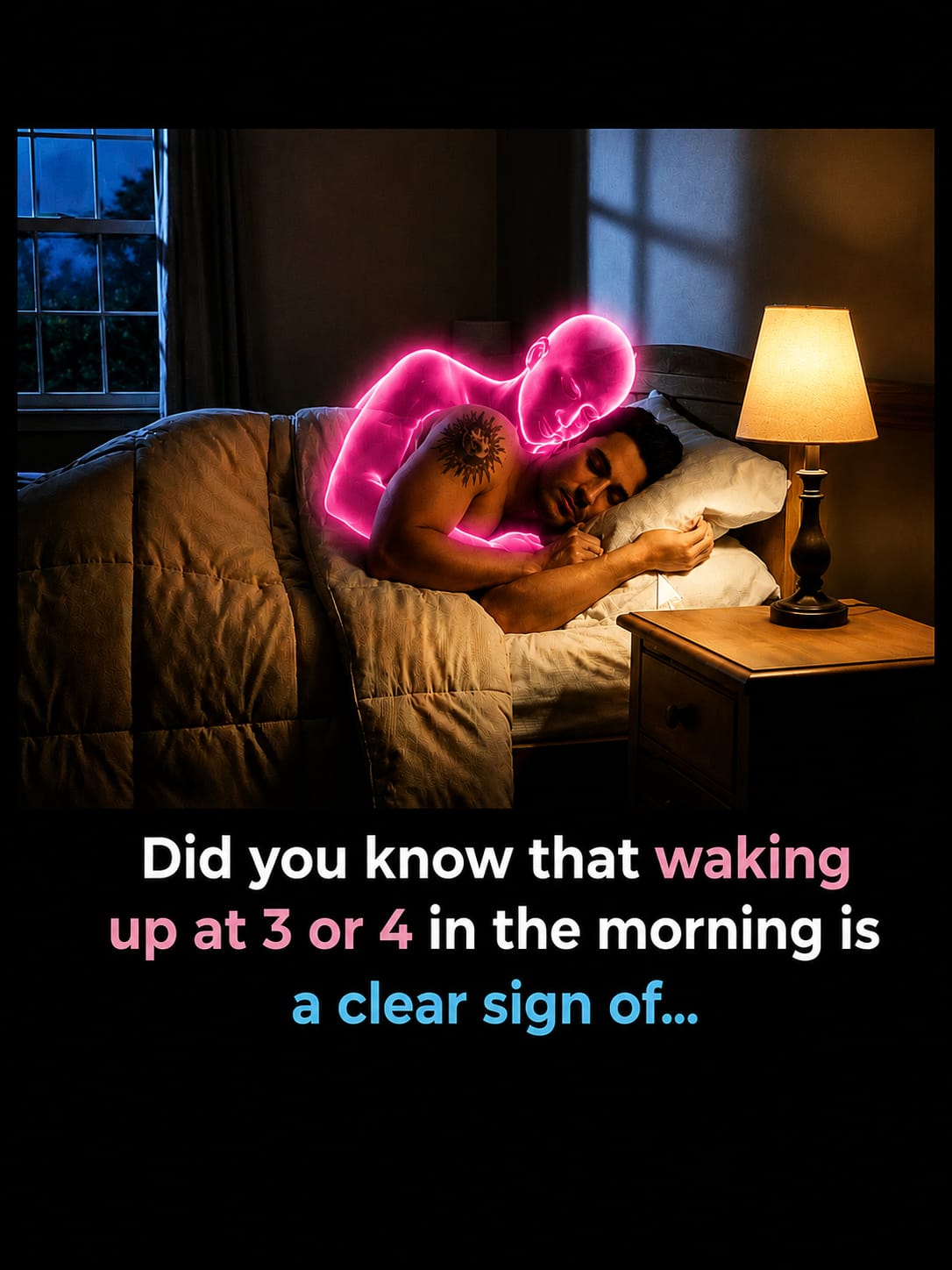 Did you know that waking up at 3 or 4 in the morning is a clear sign of..