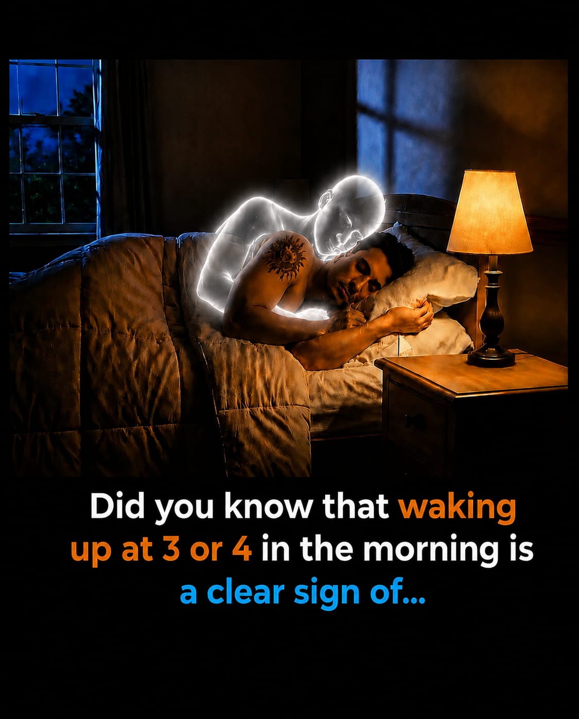 Did you know that waking up at 3 or 4 in the morning is a clear sign of..