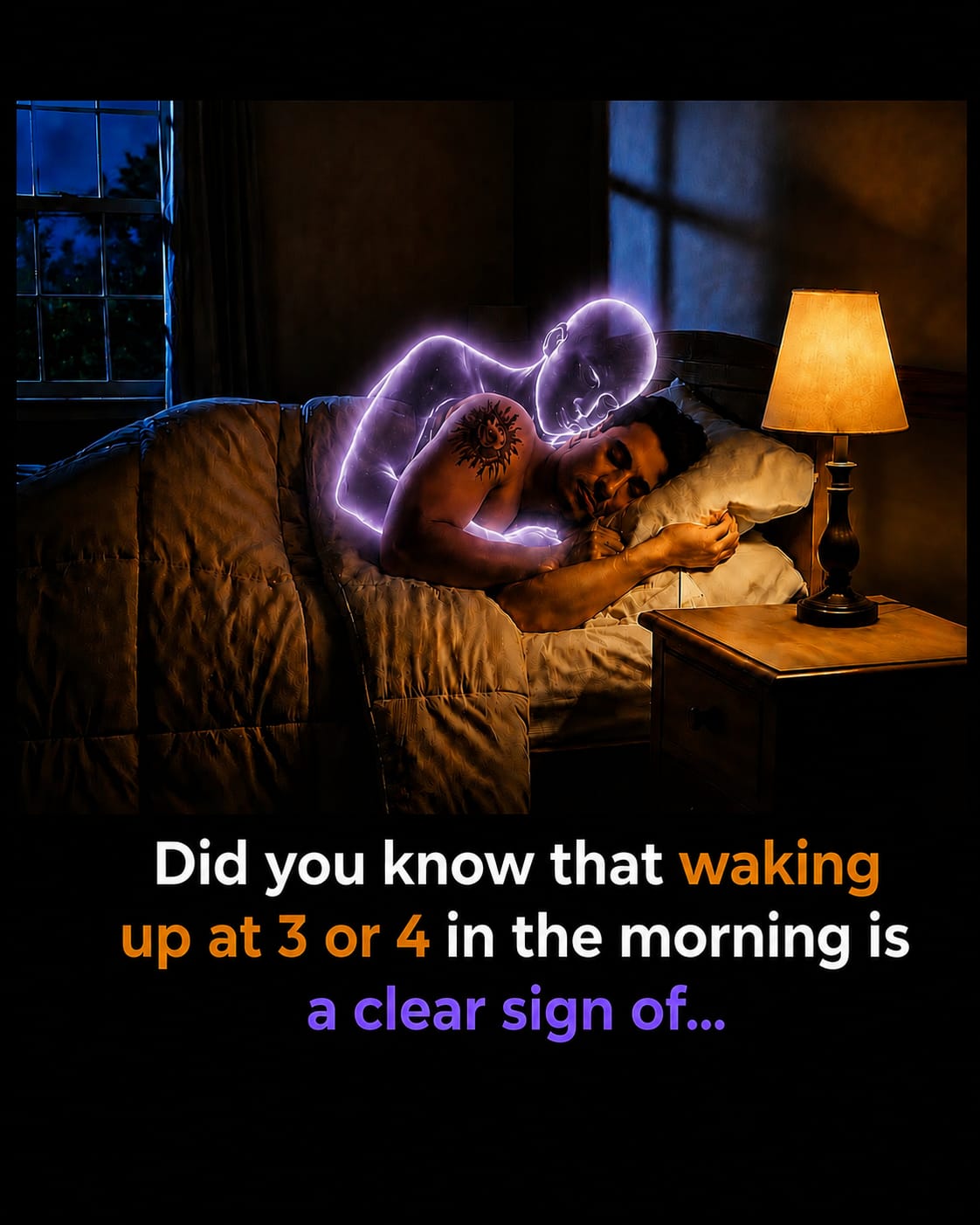 Did you know that waking up at 3 or 4 in the morning is A clear sign of..