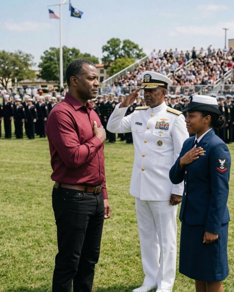 I drove eighteen hours in an old semi-truck to watch my daughter become an Army officer… but before the ceremony ended, a three-star general noticed the worn leather band on my wrist and went completely silent.